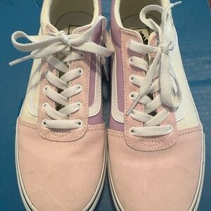 Vans Pink and Purple Women's Suede sneakers. Never worn.